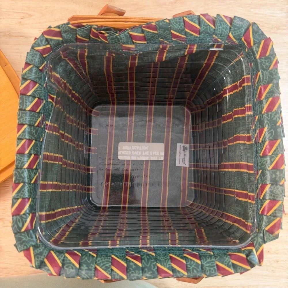 VTG Longaberger Woodcrafts Christmas Collection 1995 Edition Cranberry Basket
